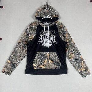 Busch Latte Beer NEW Limited Edition Pullover Hoodie Sweatshirt Mens Small Camo